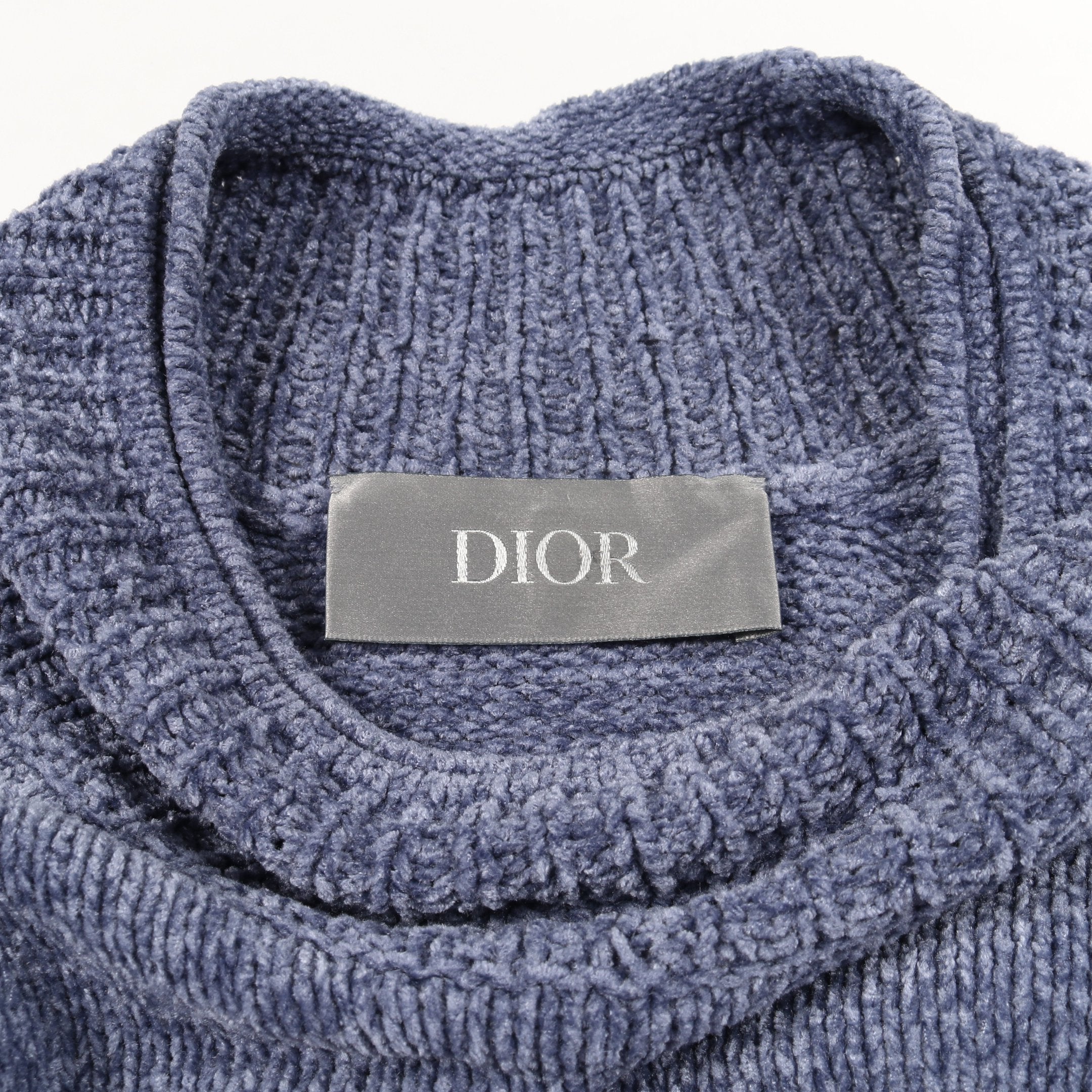 新品未使用Dior セーターコットンニット Dior】ディオール コットンリブニット セーラーカラー ニット (Dior