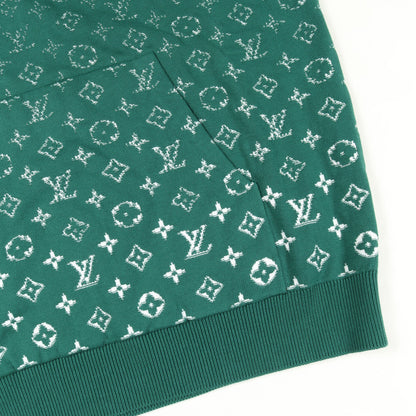 モノグラム グラディエントニットパーカー プルオーバーパーカー コットン グリーン ルイヴィトン トップス LOUIS VUITTON