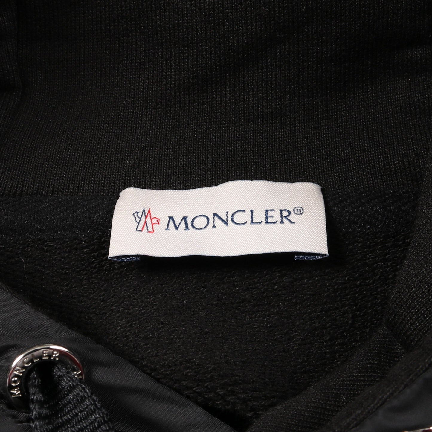 プルオーバーパーカー コットン ブラック 切替 モンクレール トップス MONCLER