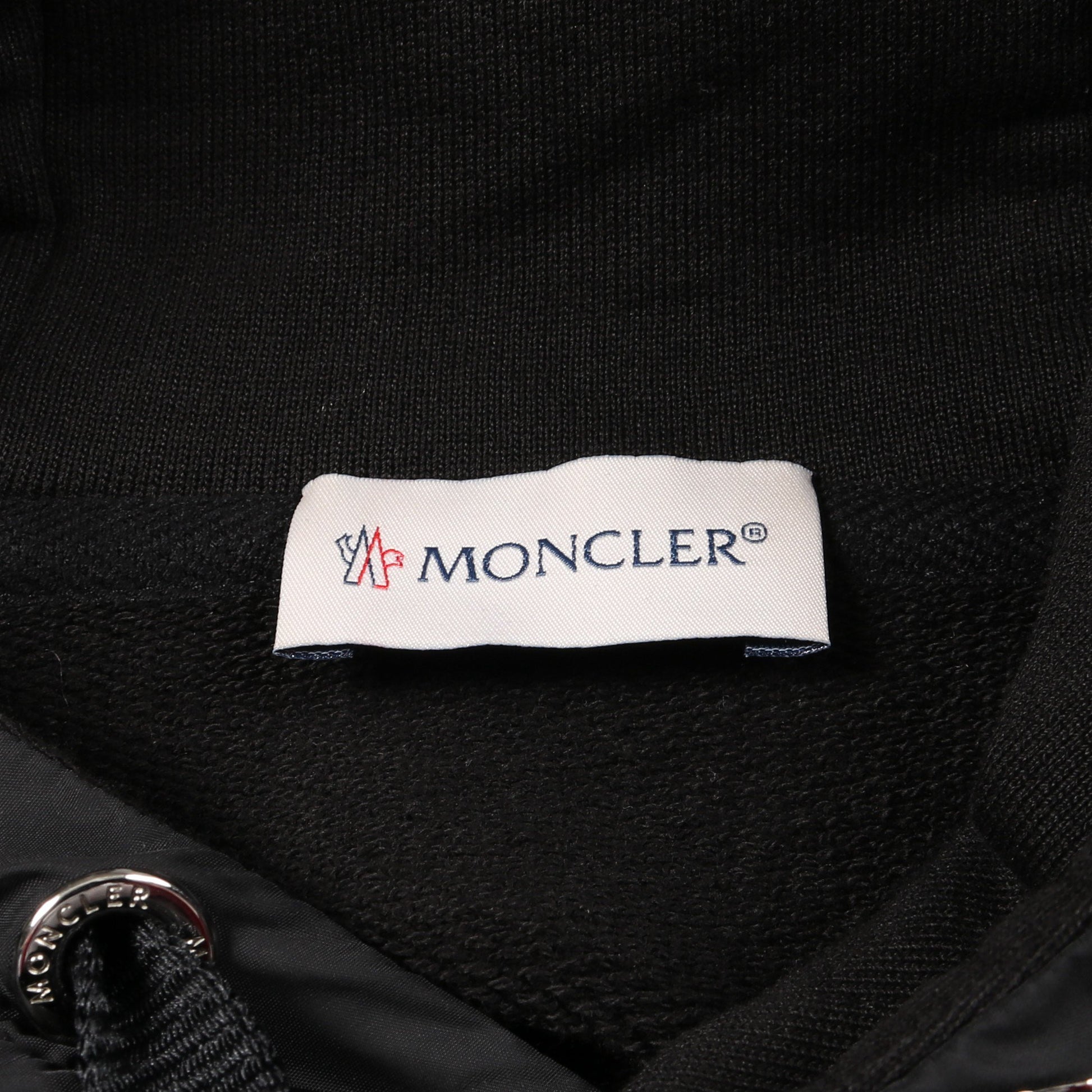 プルオーバーパーカー コットン ブラック 切替 モンクレール トップス MONCLER
