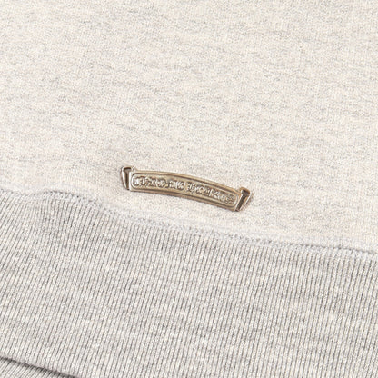 クロスパッチ CHロゴ刺繍 プルオーバーパーカー コットン グレー クロムハーツ トップス Chrome Hearts