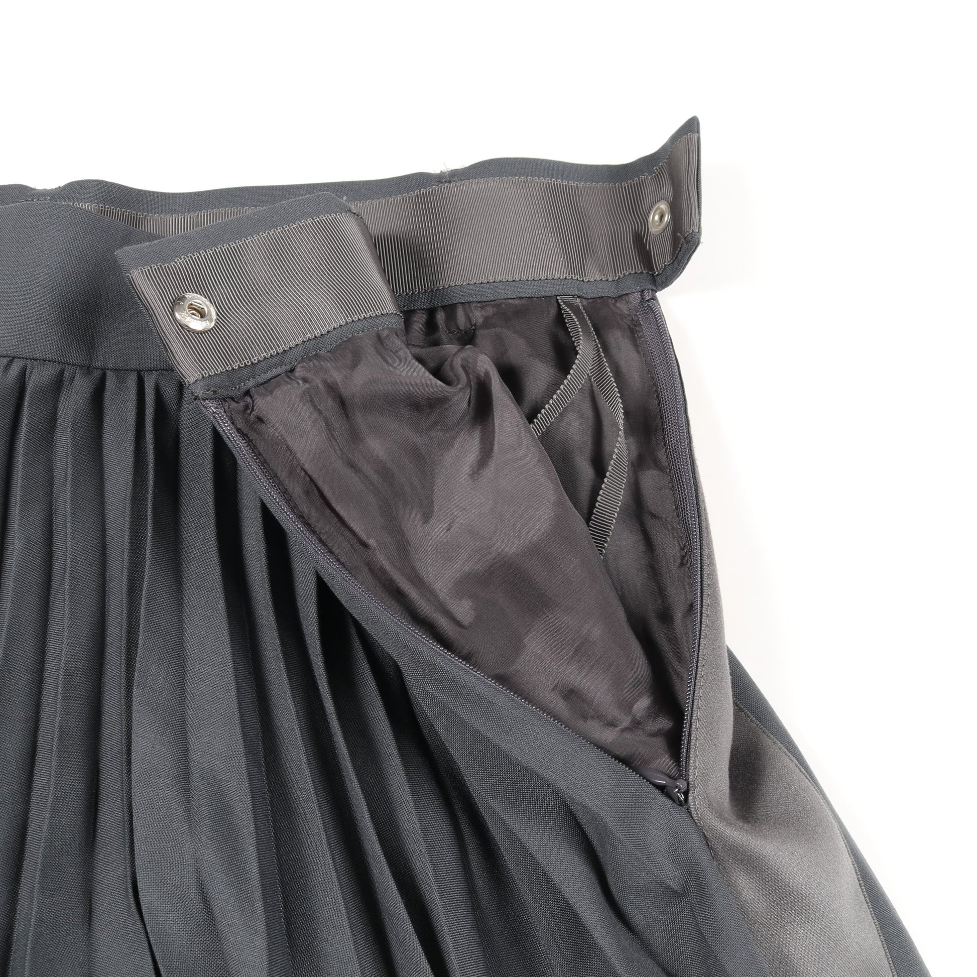 プリーツ ワイドパンツ ウール グレー サカイ ボトムス sacai