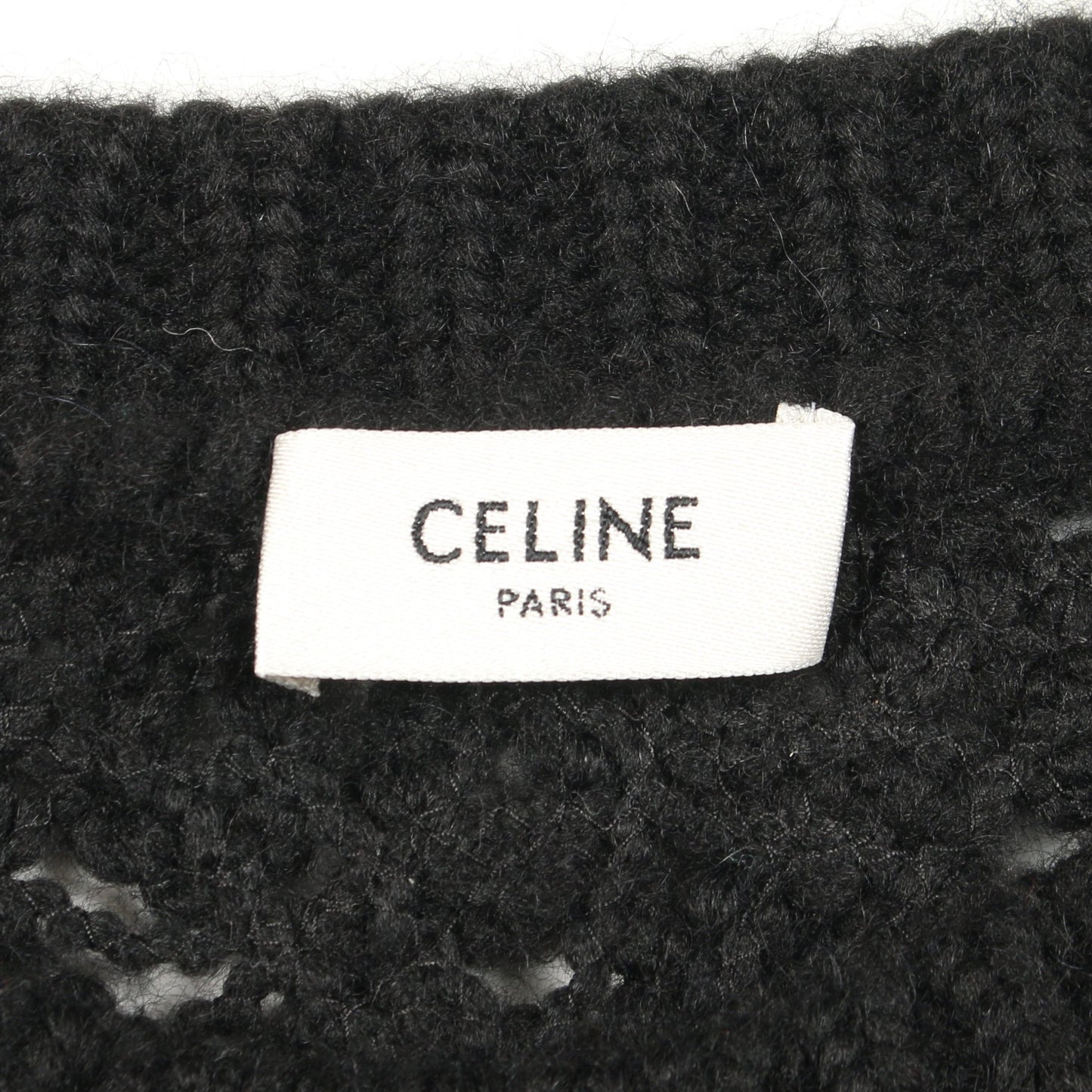 ニットワンピース アルパカ ナイロン モヘヤ ブラック セリーヌ ワンピース CELINE