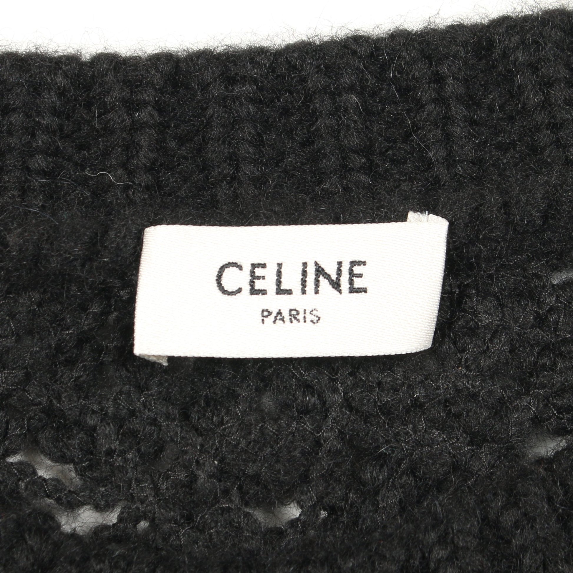 ニットワンピース アルパカ ナイロン モヘヤ ブラック セリーヌ ワンピース CELINE