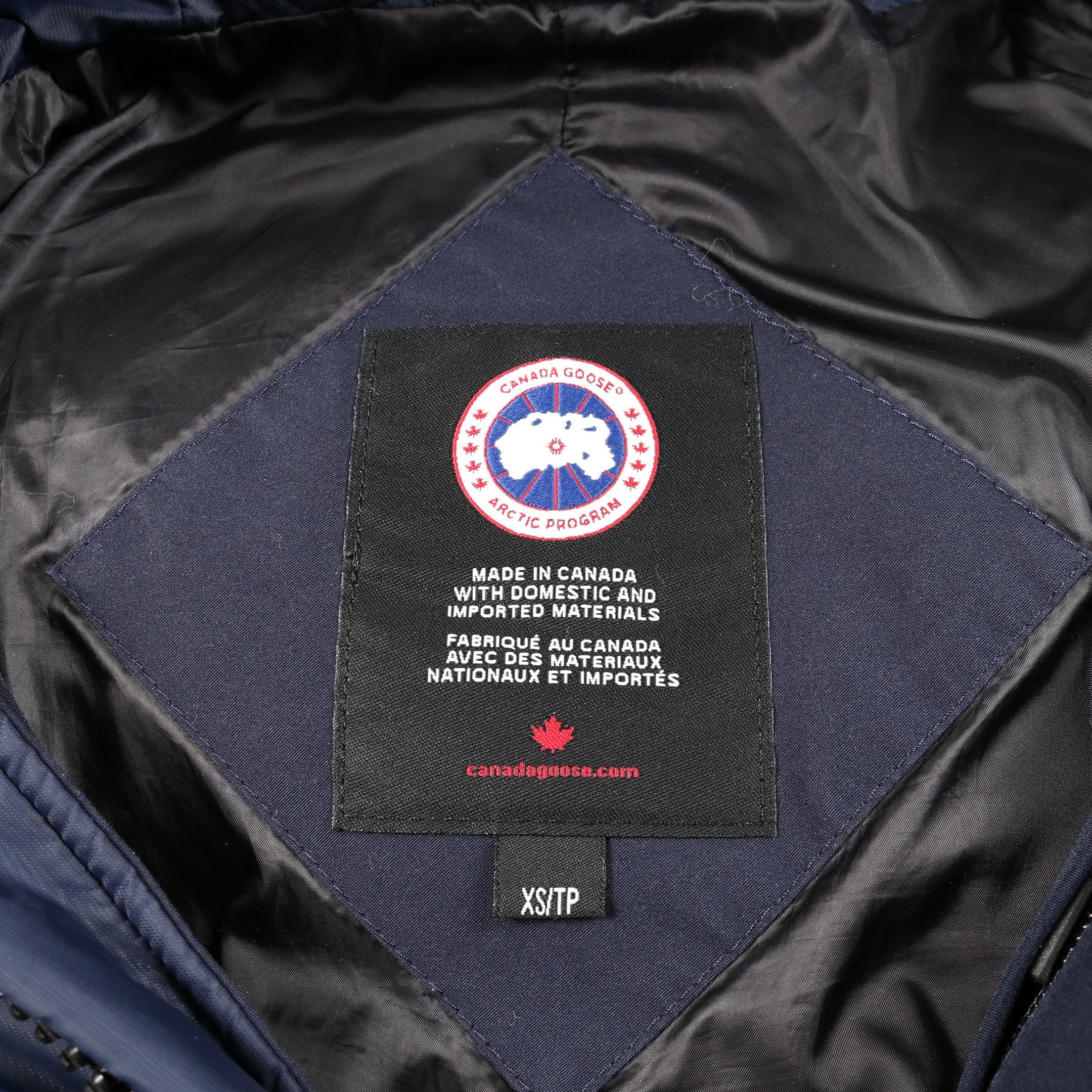   カナダグース ダウンジャケット SILVERTHORNE PARKA SILVERTHORNE PARKA ダウンジャケット ナイロン ネイビー フード付き