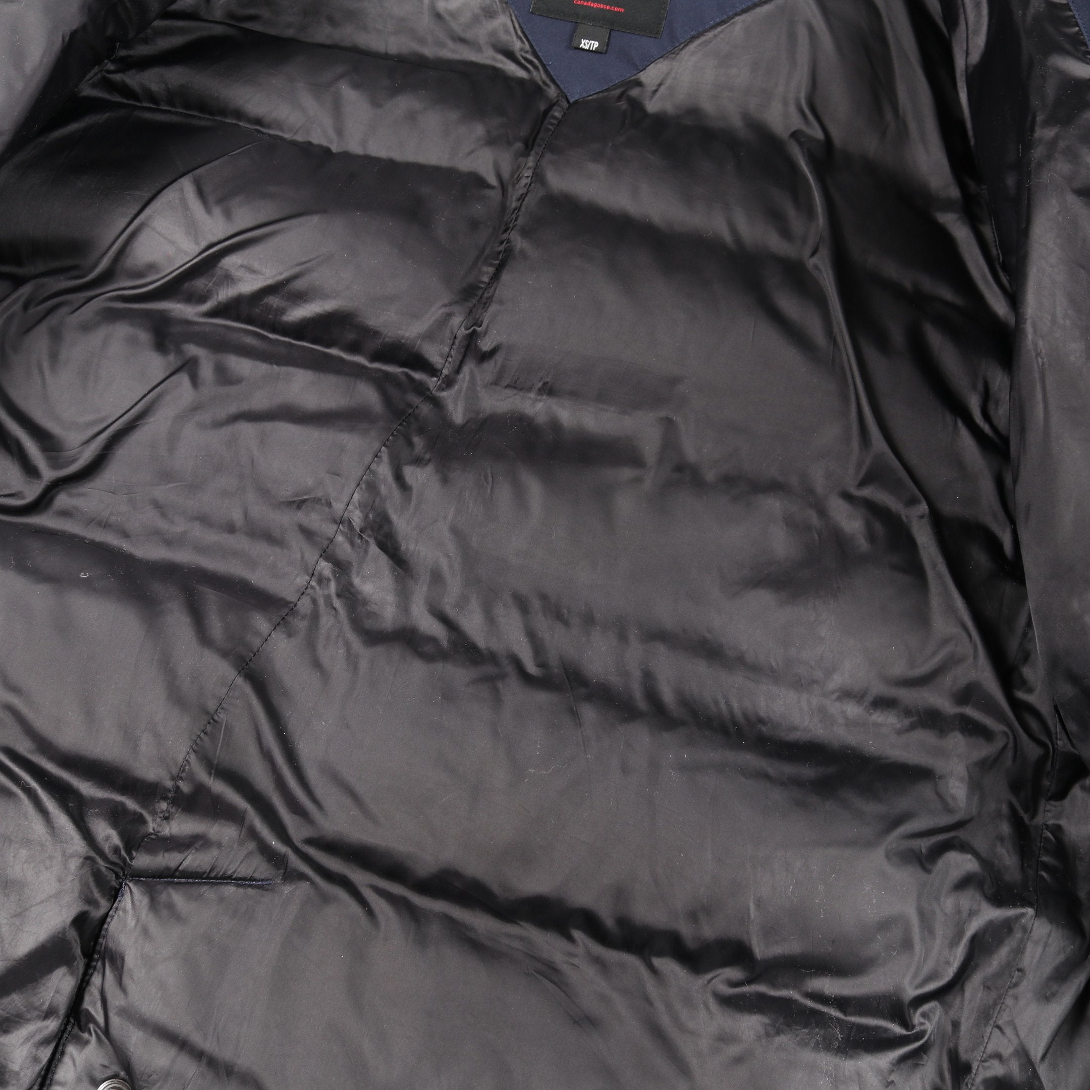 SILVERTHORNE PARKA ダウンジャケット ナイロン ネイビー フード付き