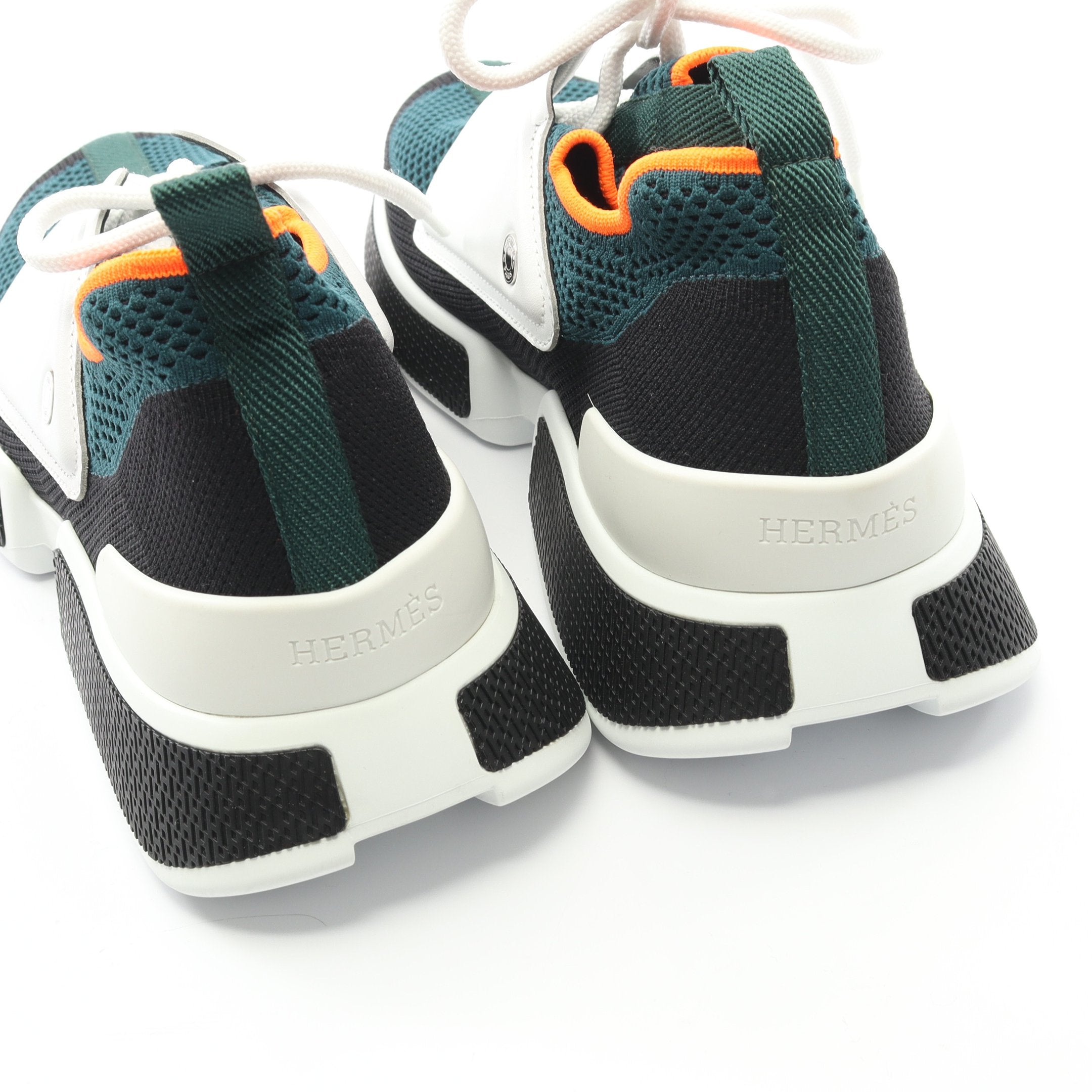 エキスパート スニーカー メッシュ レザー ダークグリーン マルチ