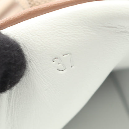 ハッピー スニーカー レザー ブラウン エルメス シューズ HERMES