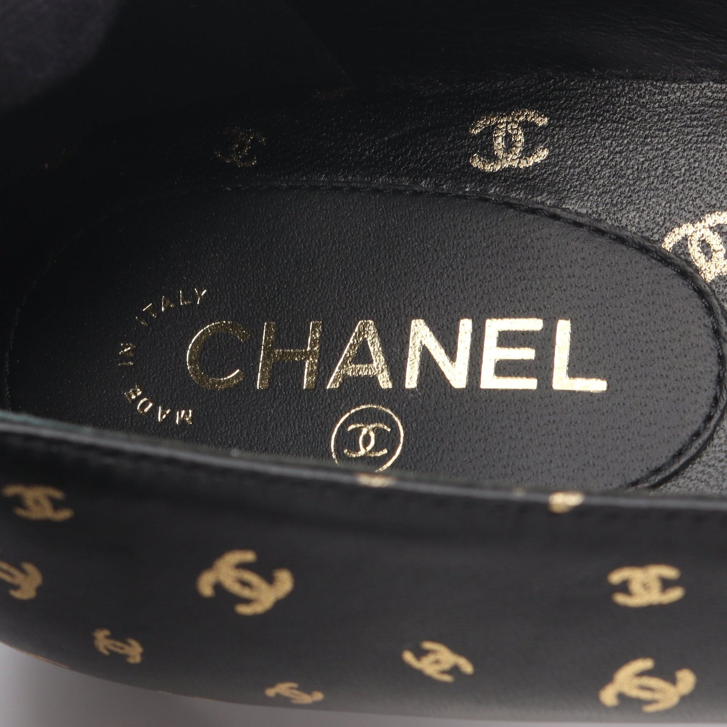 ココマーク パンプス レザー ブラック シャネル シューズ CHANEL