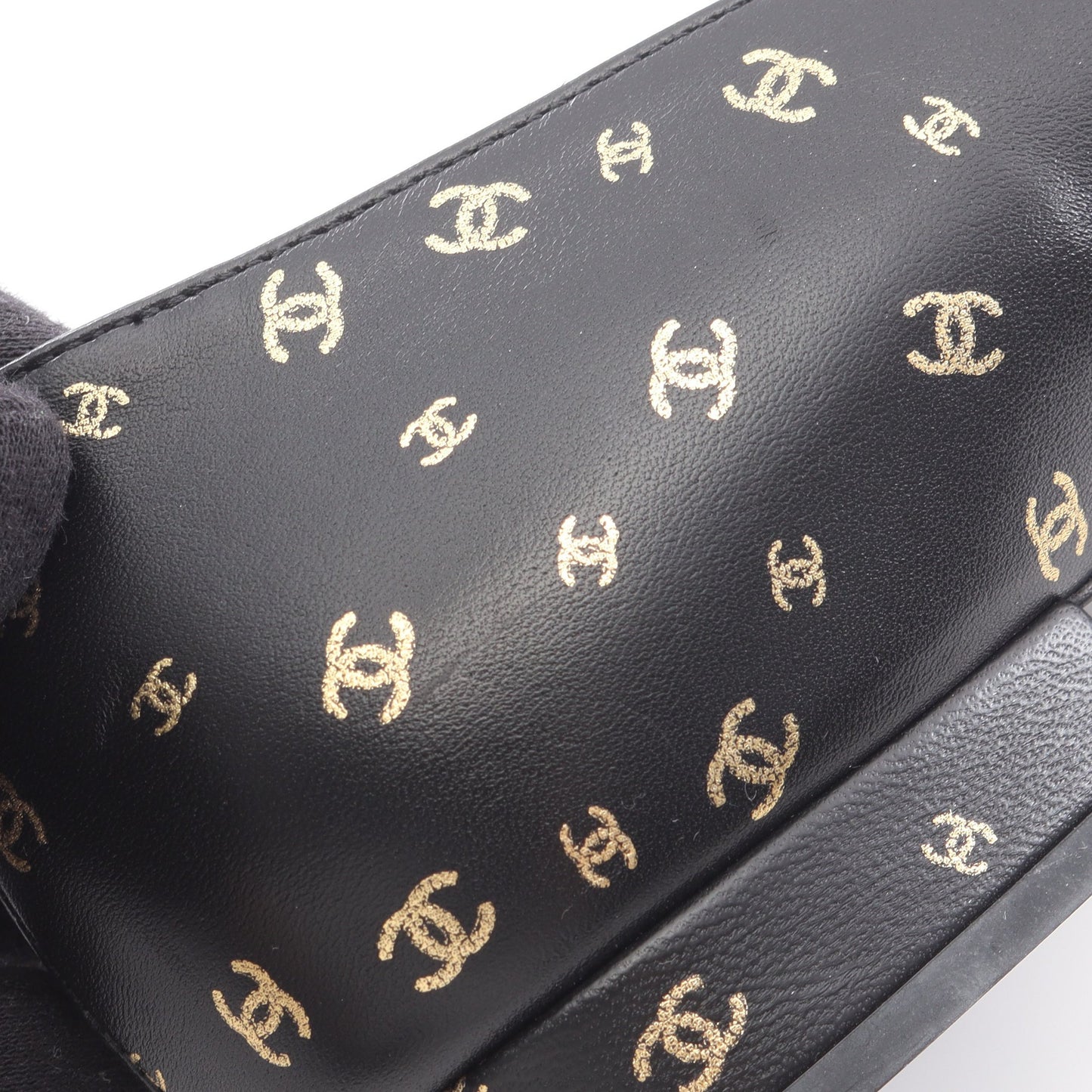ココマーク パンプス レザー ブラック シャネル シューズ CHANEL