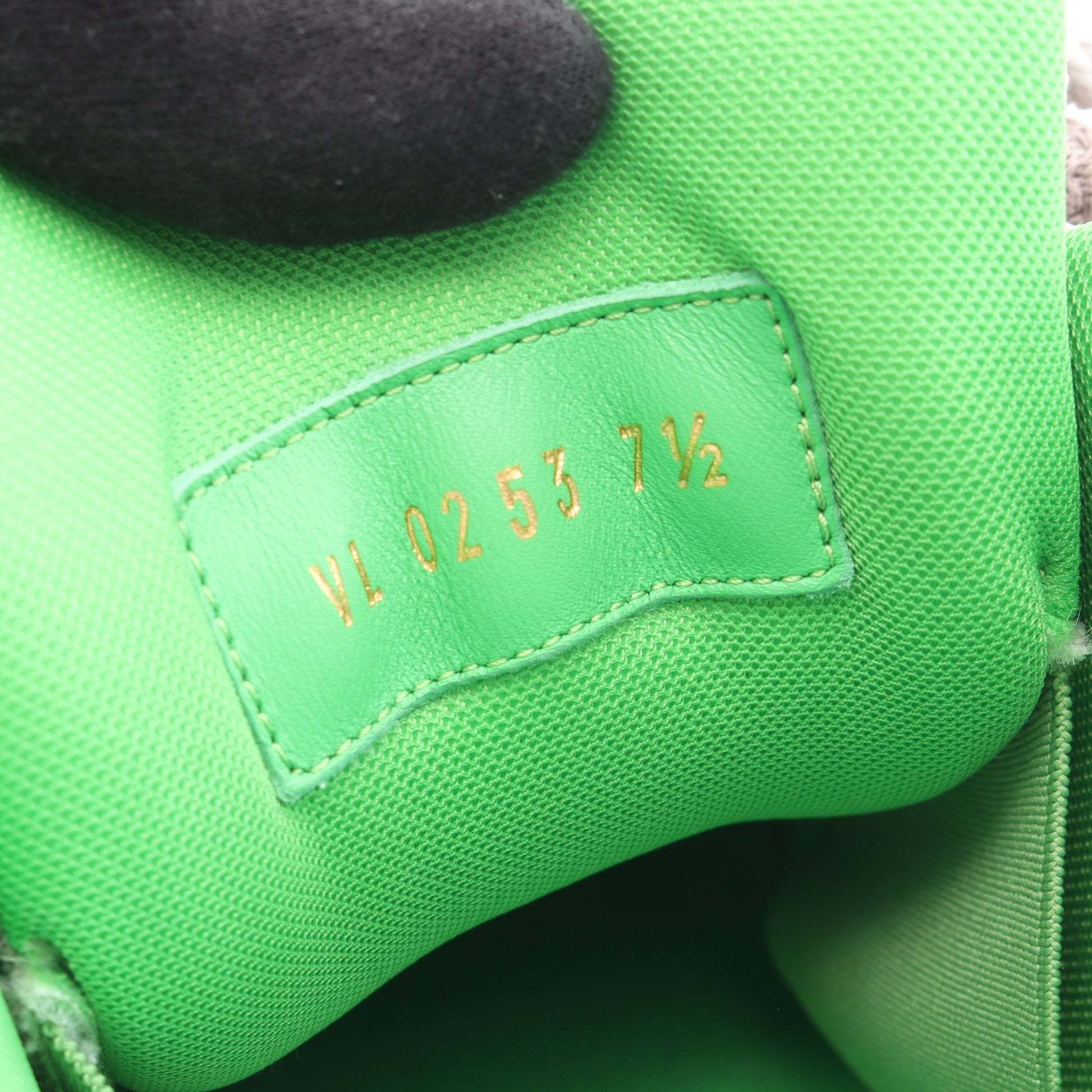LVスケートライン スニーカー レザー ファブリック グレー グリーン ルイヴィトン シューズ LOUIS VUITTON