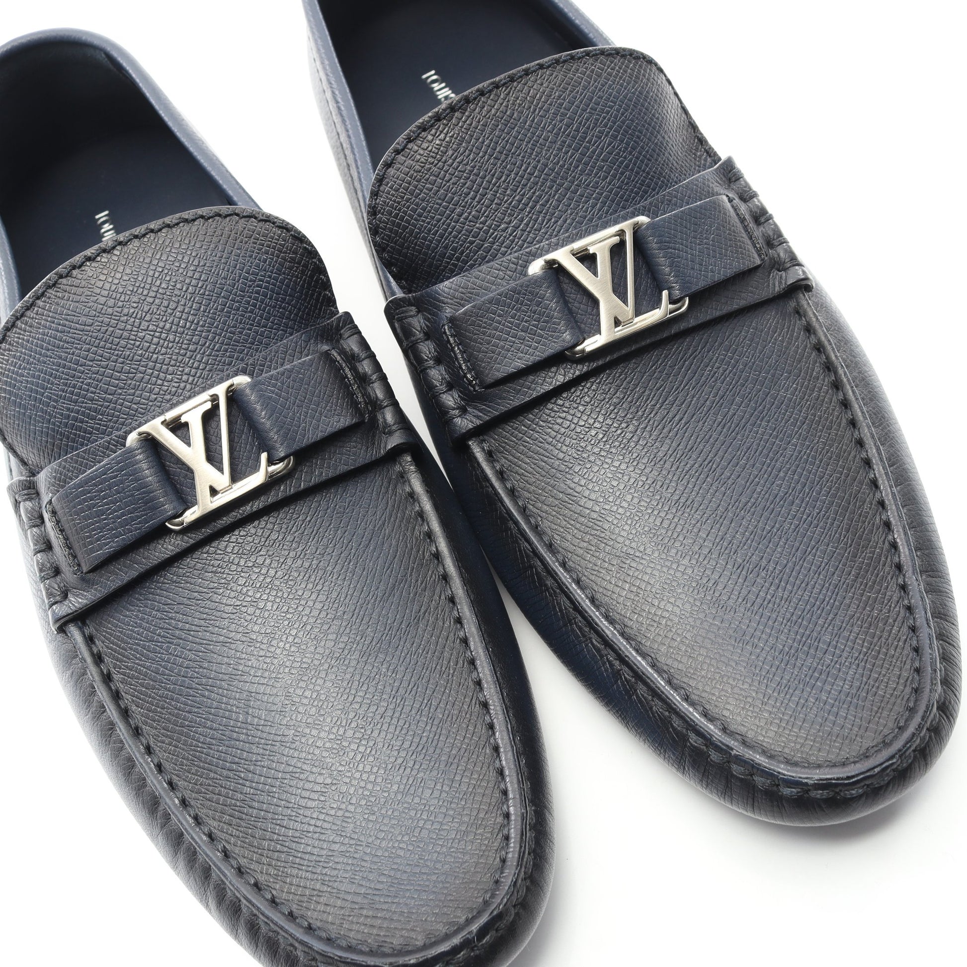 ホッケンハイムライン ドライビングシューズ レザー ネイビー ルイヴィトン シューズ LOUIS VUITTON