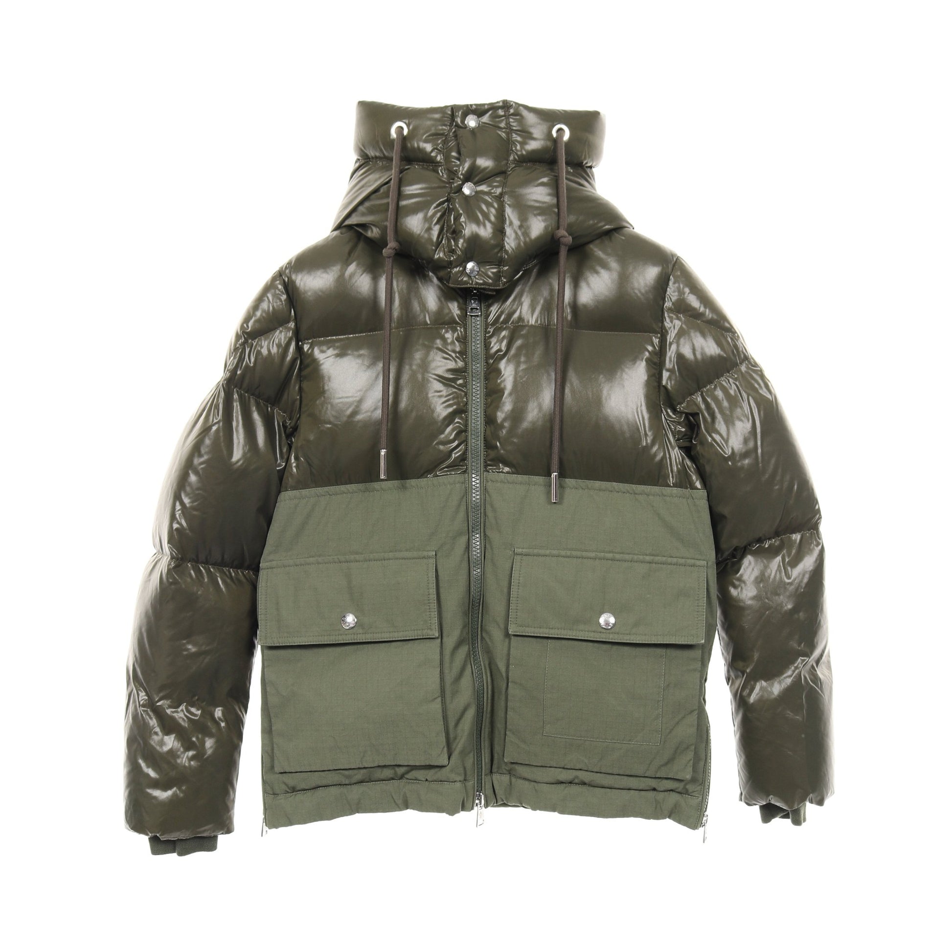 MONTRIOND ダウンジャケット コットン ナイロン ウール カーキグリーン モンクレール アウター MONCLER