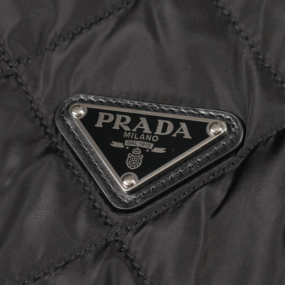 Re-Nylon キルティングジャケット ナイロン ブラック 三角プレート プラダ アウター PRADA