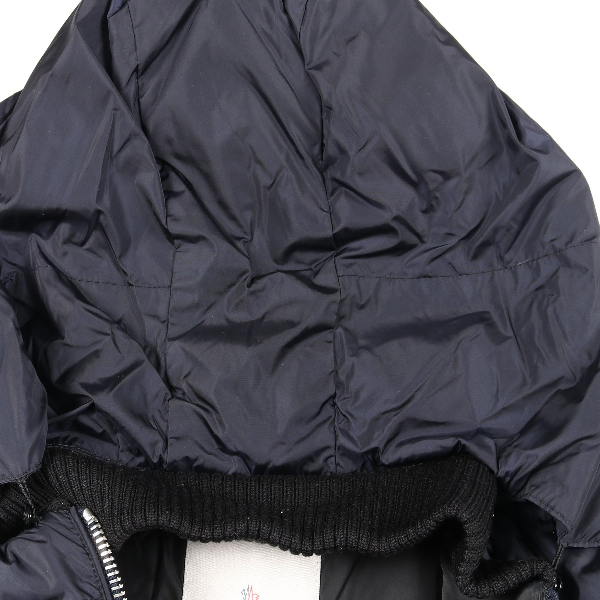 BLOIS ブロス ダウンコート ウール ナイロン ネイビー ブラック 切替 モンクレール アウター MONCLER