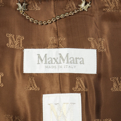 テディベア ケープ ポンチョ アルパカ カシミヤ ブラウン マックスマーラ アウター Max Mara