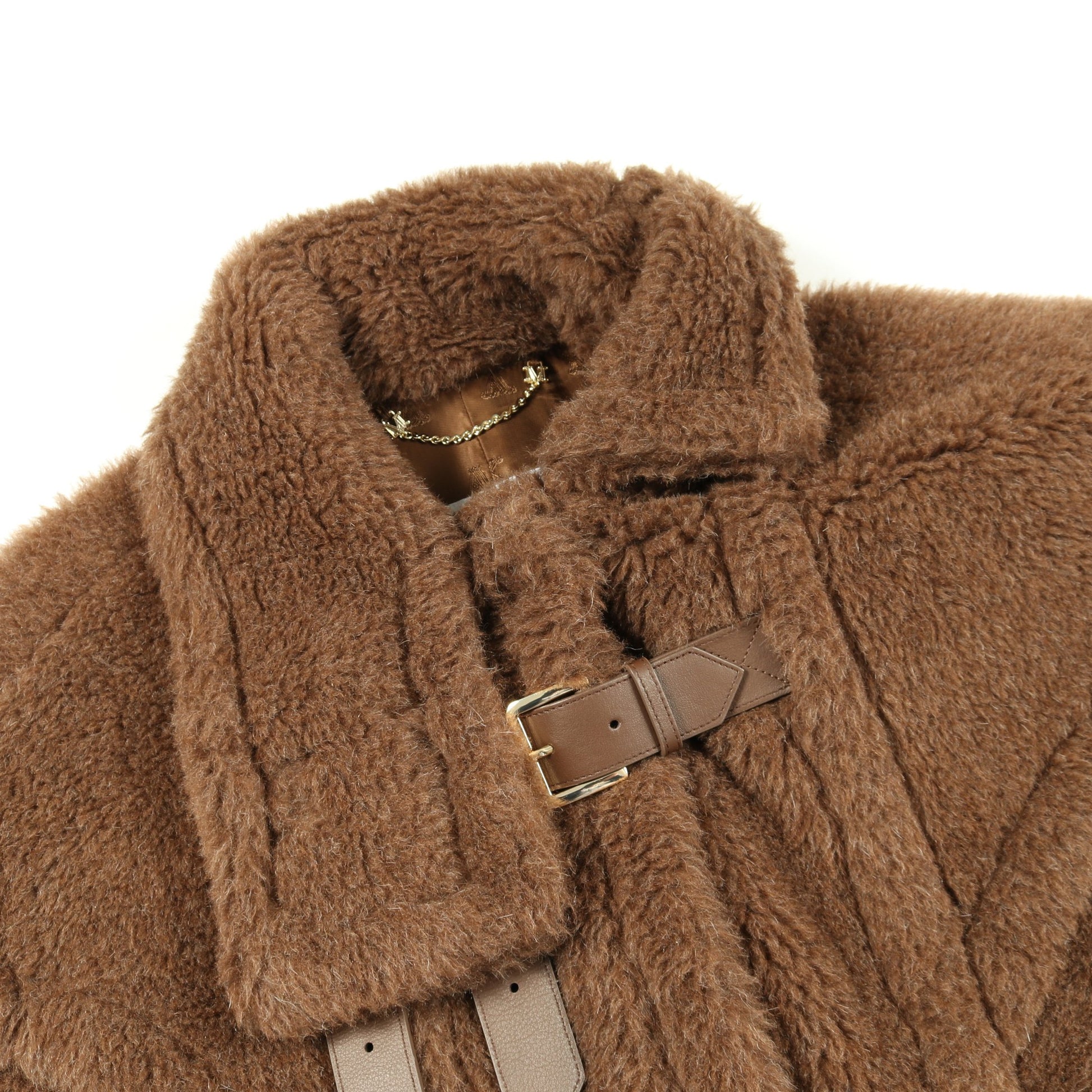 テディベア ケープ ポンチョ アルパカ カシミヤ ブラウン マックスマーラ アウター Max Mara