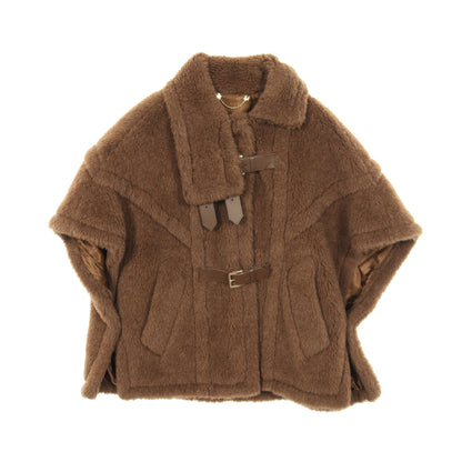 テディベア ケープ ポンチョ アルパカ カシミヤ ブラウン マックスマーラ アウター Max Mara