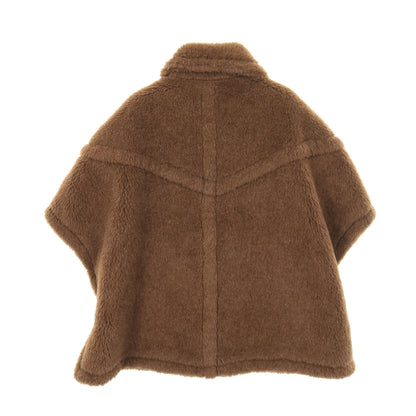 テディベア ケープ ポンチョ アルパカ カシミヤ ブラウン マックスマーラ アウター Max Mara