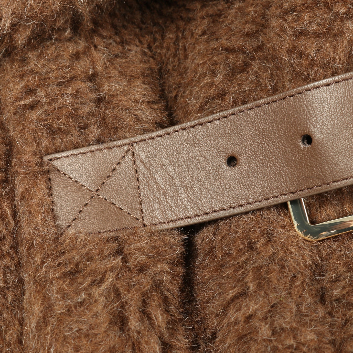 テディベア ケープ ポンチョ アルパカ カシミヤ ブラウン マックスマーラ アウター Max Mara