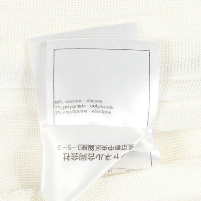 ココマーク ワッペン ジャケット スパンコール ビーズ ビスコース ホワイト シャネル アウター CHANEL