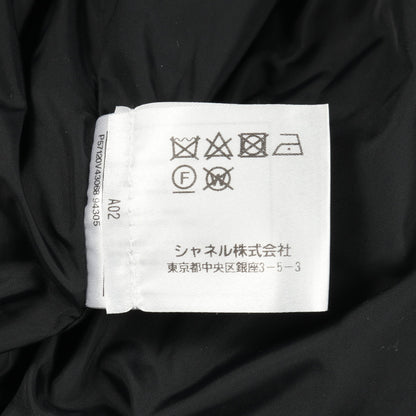 キルティング ダウンジャケット ナイロン ブラック ゴールド シャネル アウター CHANEL