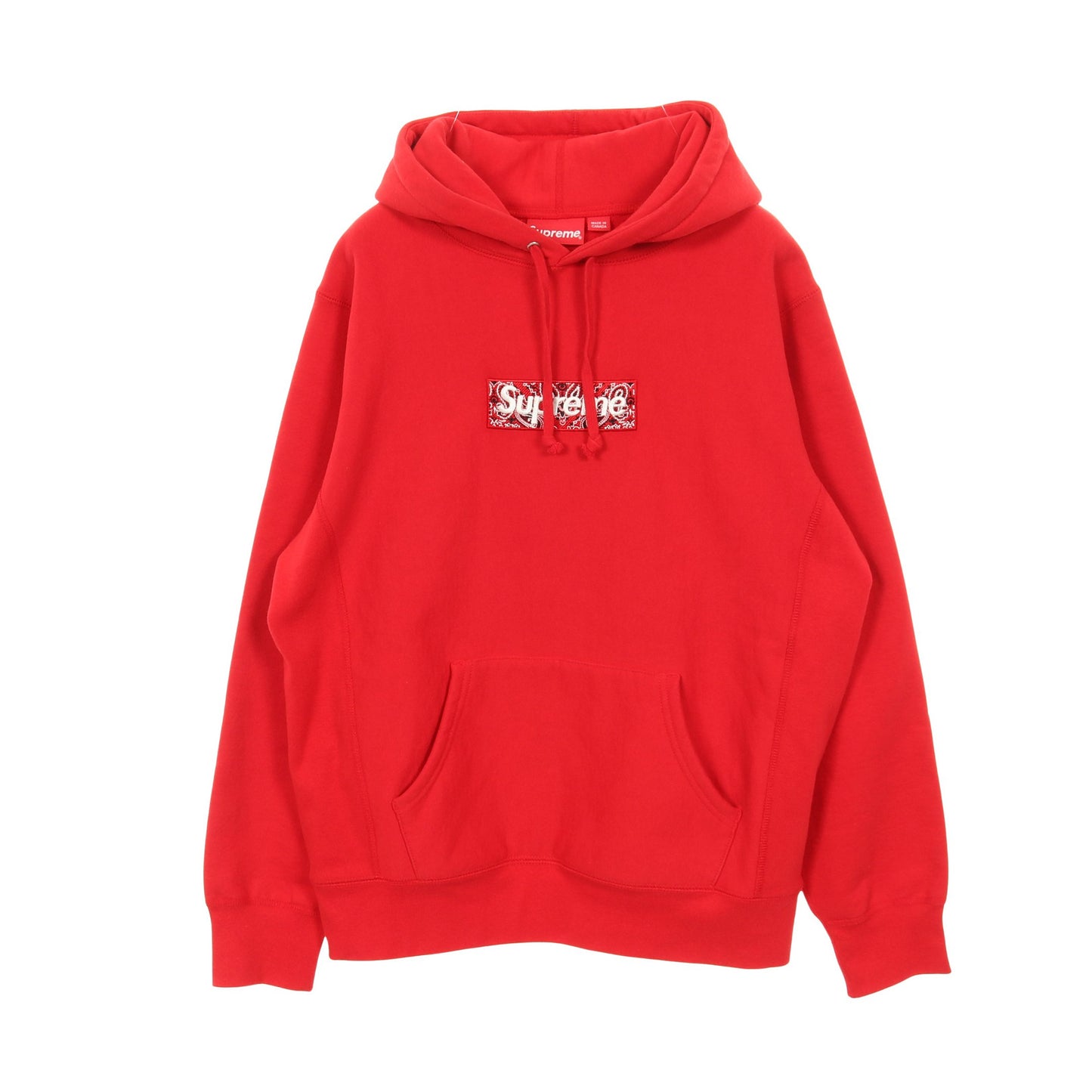 Bandana Box Logo Hooded Sweatshirt プルオーバーパーカー コットン レッド 裏起毛 シュプリーム トップス Supreme
