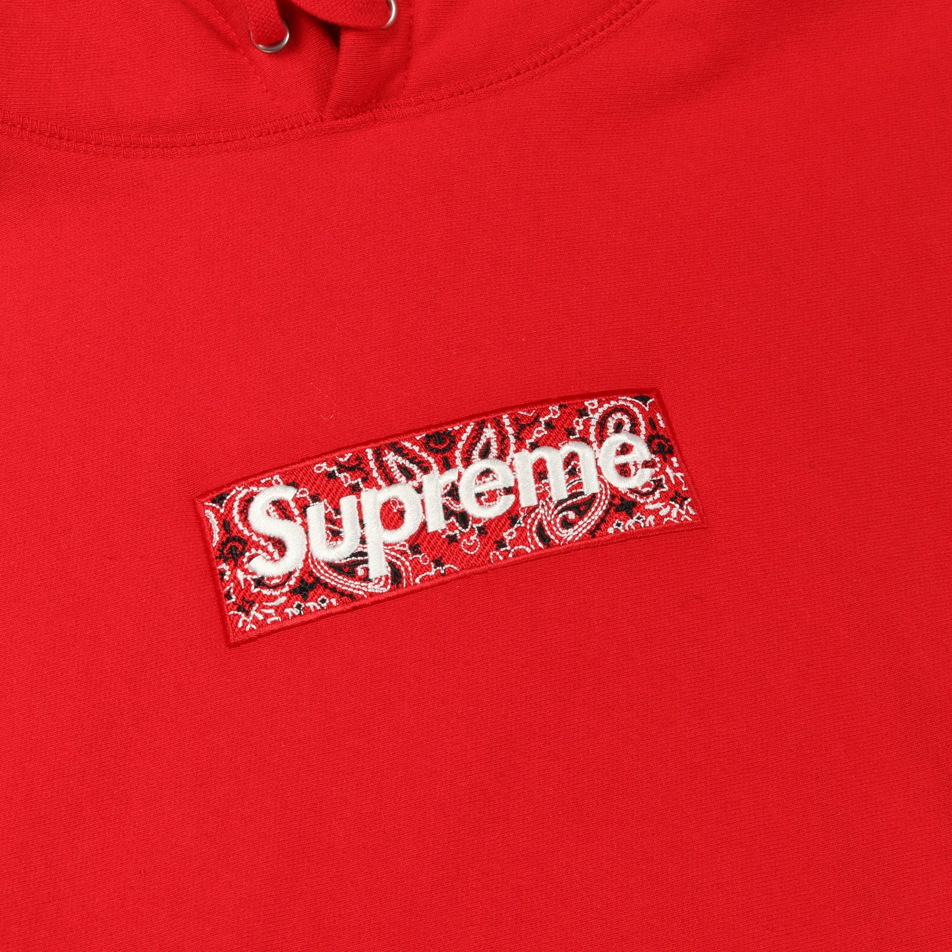 Bandana Box Logo Hooded Sweatshirt プルオーバーパーカー コットン レッド 裏起毛 シュプリーム トップス Supreme