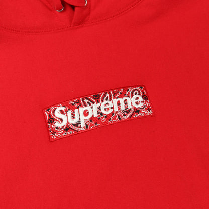 Bandana Box Logo Hooded Sweatshirt プルオーバーパーカー コットン レッド 裏起毛 シュプリーム トップス Supreme