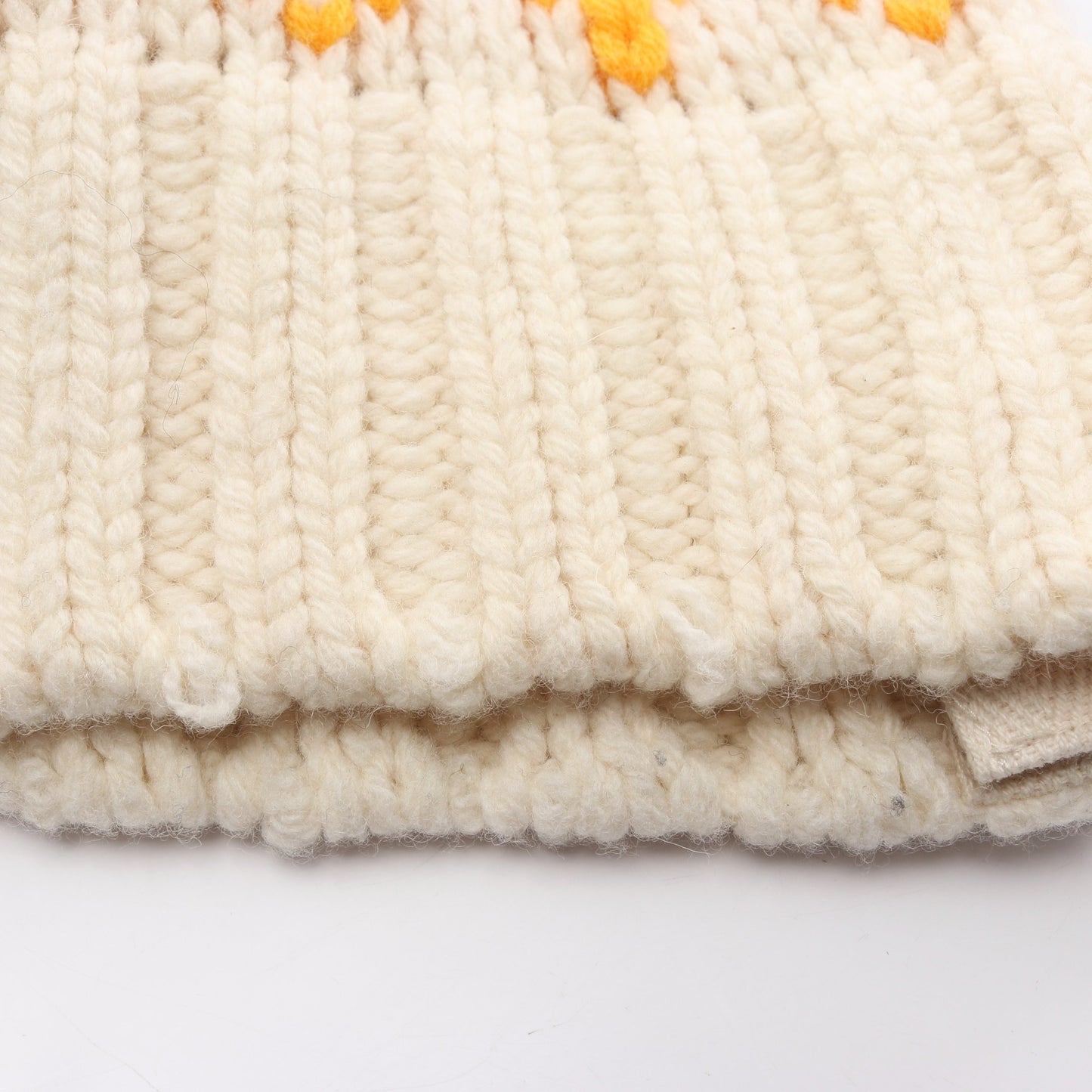 Nordic Knit Pullover ニット ウール オフホワイト ブラウン サカイ トップス sacai