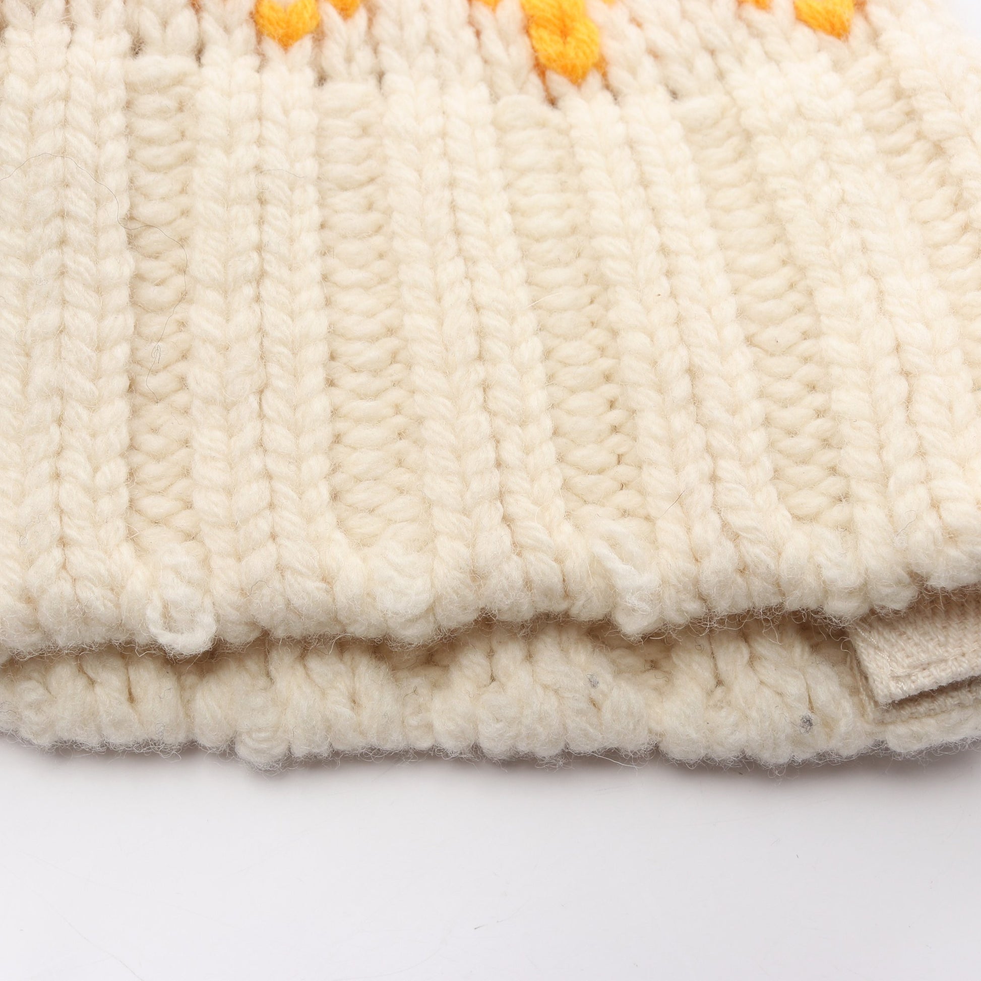 Nordic Knit Pullover ニット ウール オフホワイト ブラウン サカイ トップス sacai