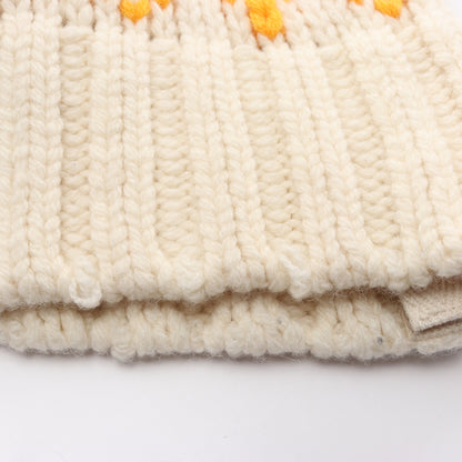 Nordic Knit Pullover ニット ウール オフホワイト ブラウン サカイ トップス sacai