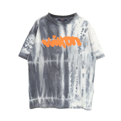 インサイドアウト タイダイ 半袖Tシャツ クルーネック コットン グレー ライトグレー ルイヴィトン トップス LOUIS VUITTON