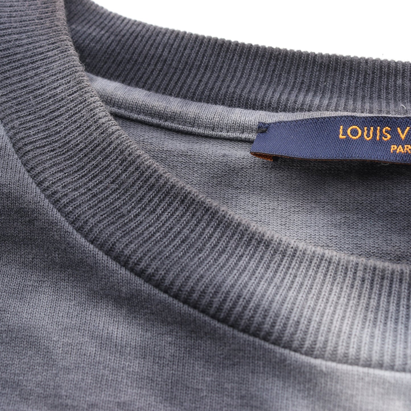 インサイドアウト タイダイ 半袖Tシャツ クルーネック コットン グレー ライトグレー ルイヴィトン トップス LOUIS VUITTON