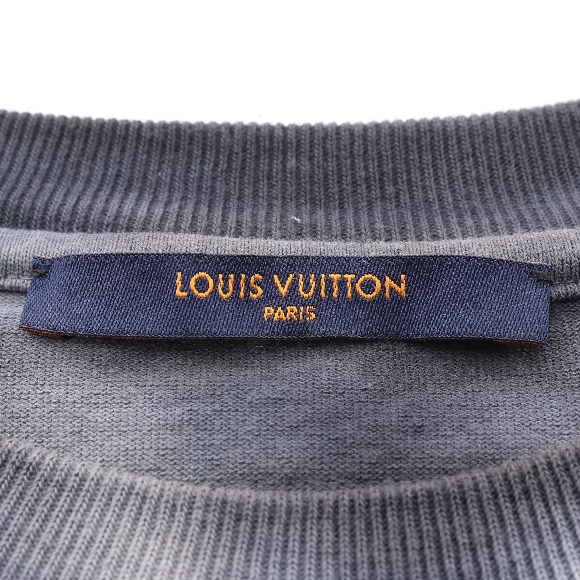 インサイドアウト タイダイ 半袖Tシャツ クルーネック コットン グレー ライトグレー ルイヴィトン トップス LOUIS VUITTON