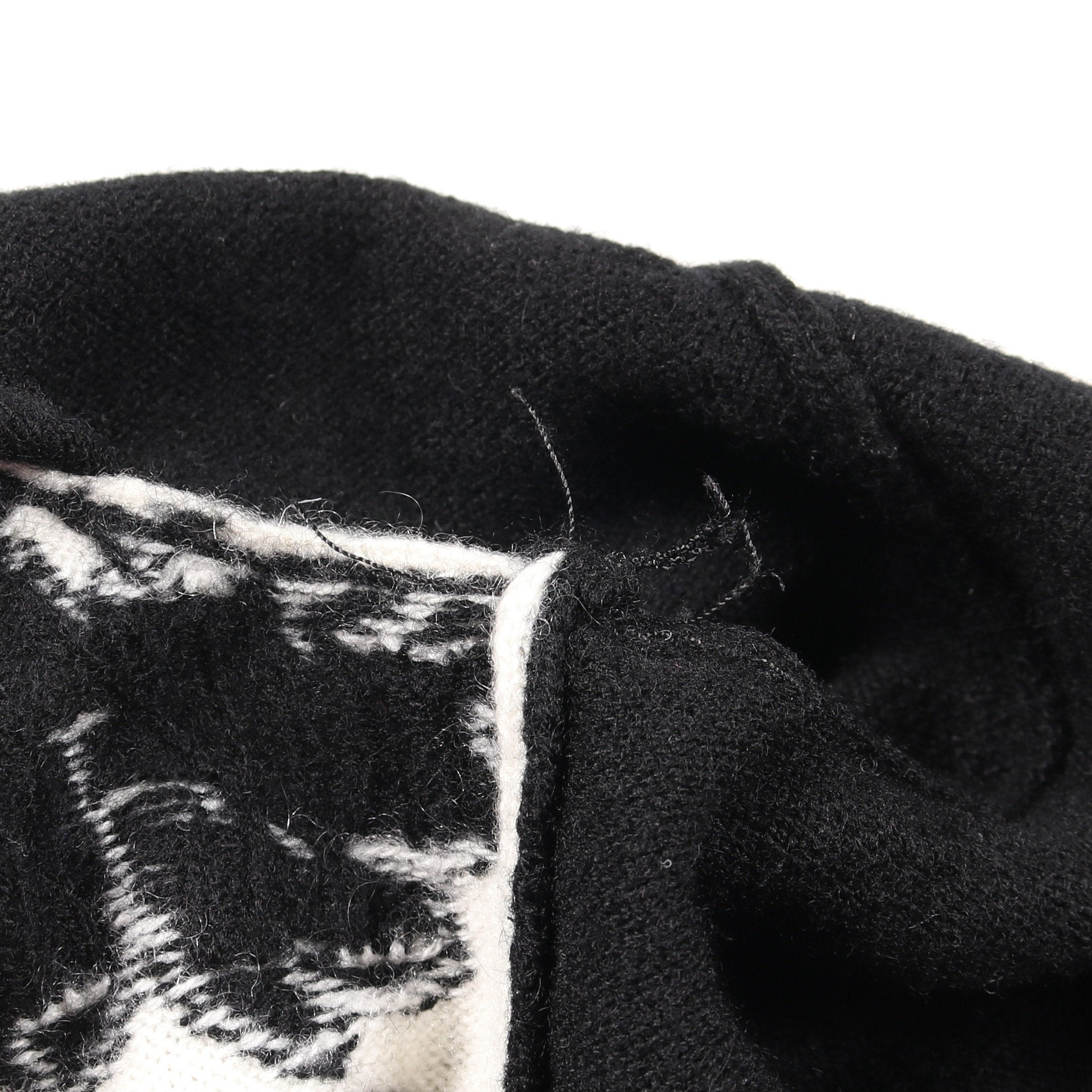 ココマークボタン ニット カーディガン Vネック 鳥 カシミヤ ホワイト