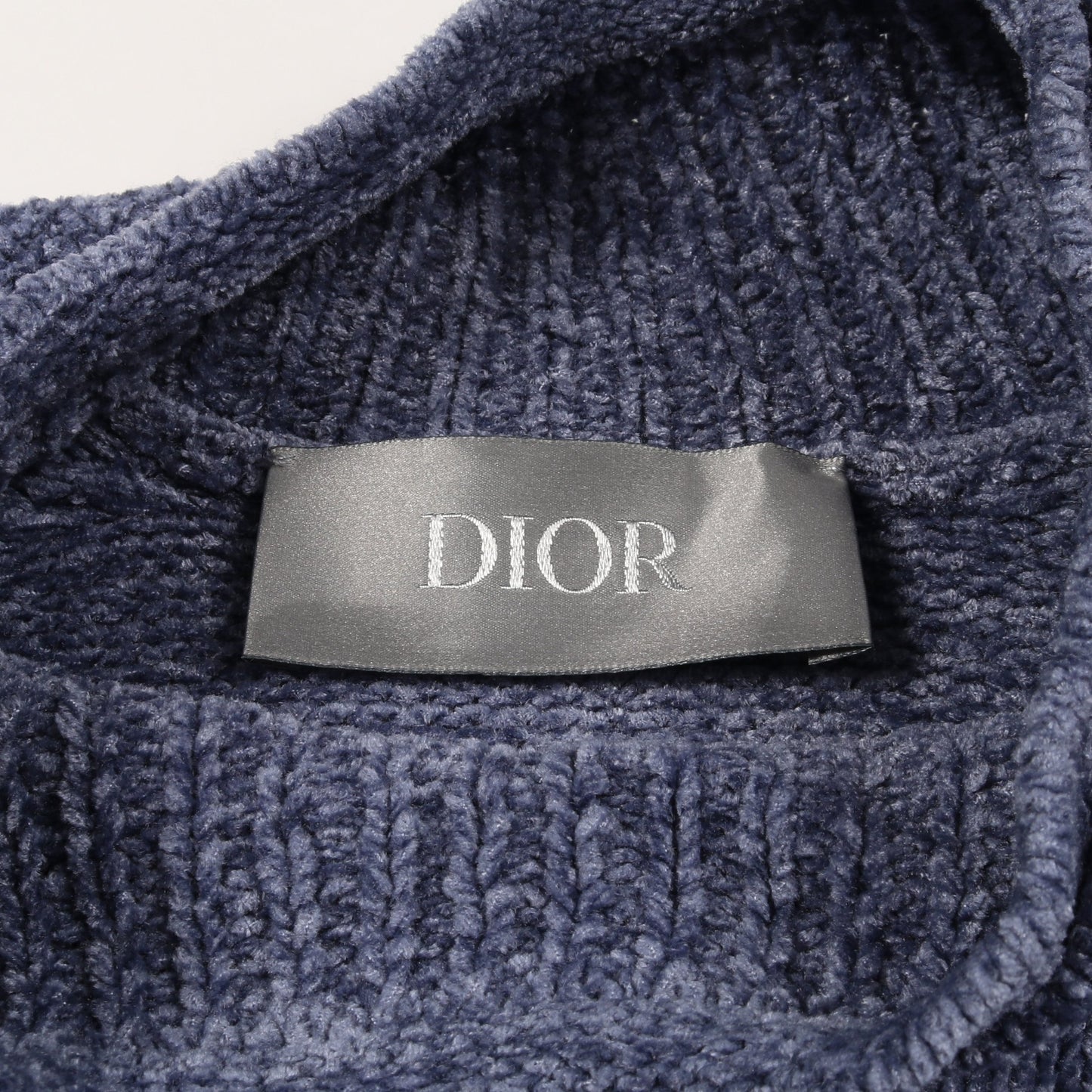 ロゴ セーター ニット レーヨンコットン ブルー ディオール トップス DIOR