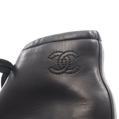 ココマーク キルティング ブーツ レザー ブラック シャネル シューズ CHANEL