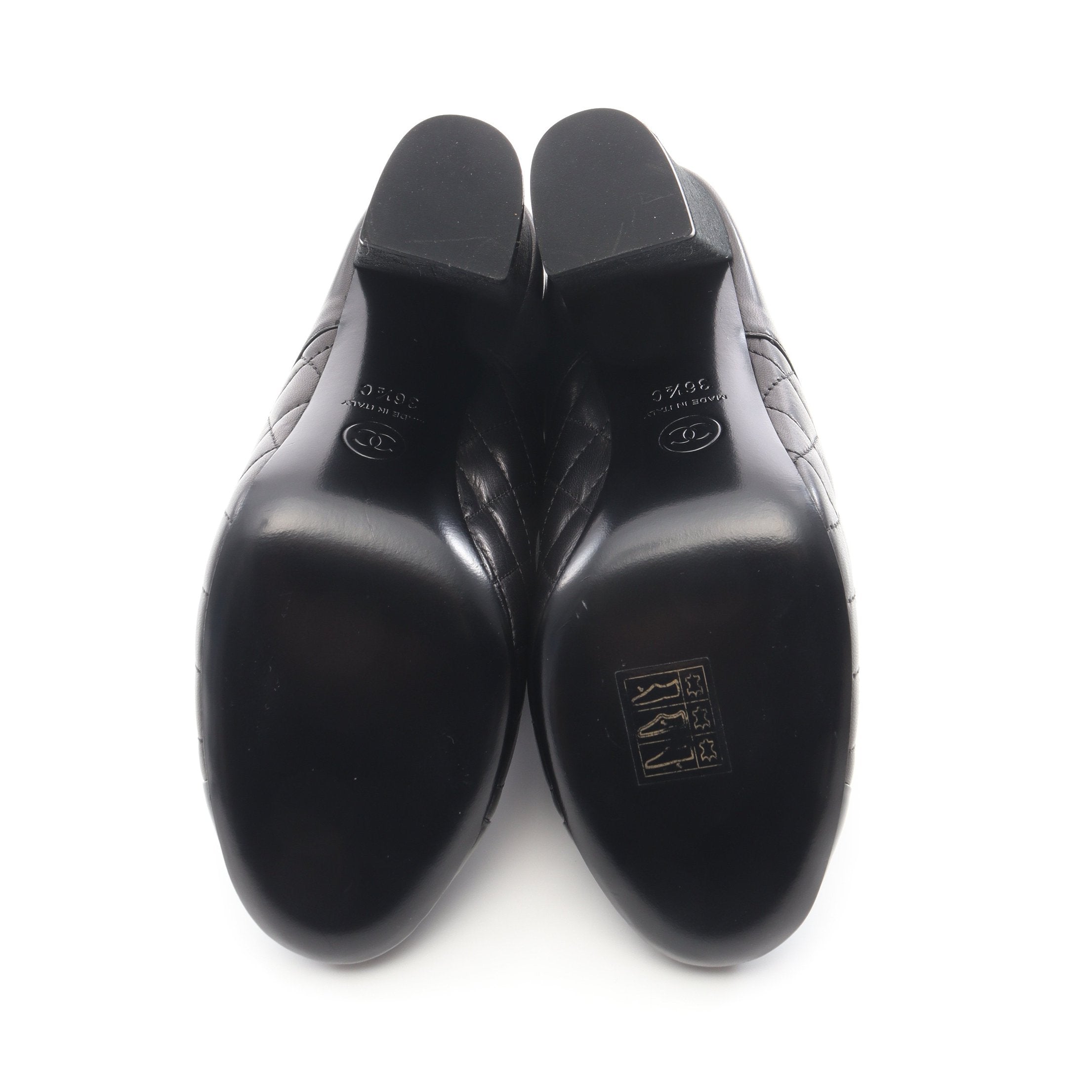 ココマーク キルティング ブーツ レザー ブラック シャネル – RECLO