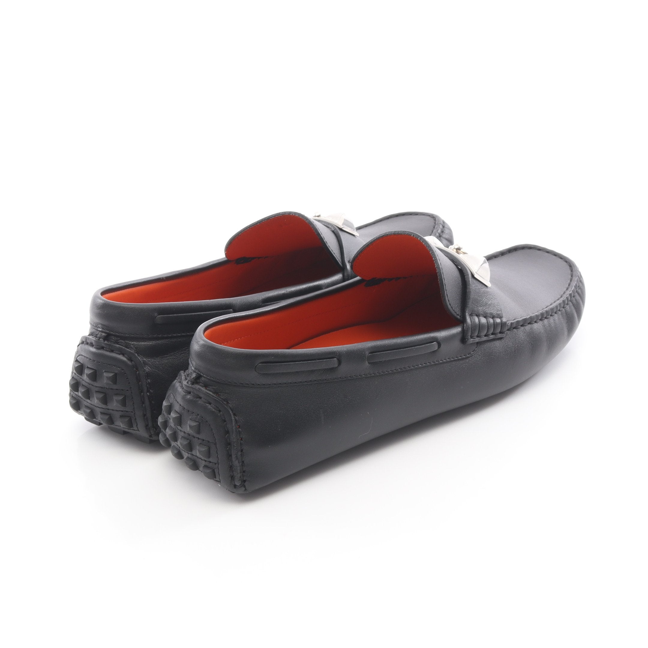 アーヴィング モカシン ドライビングシューズ レザー ブラック