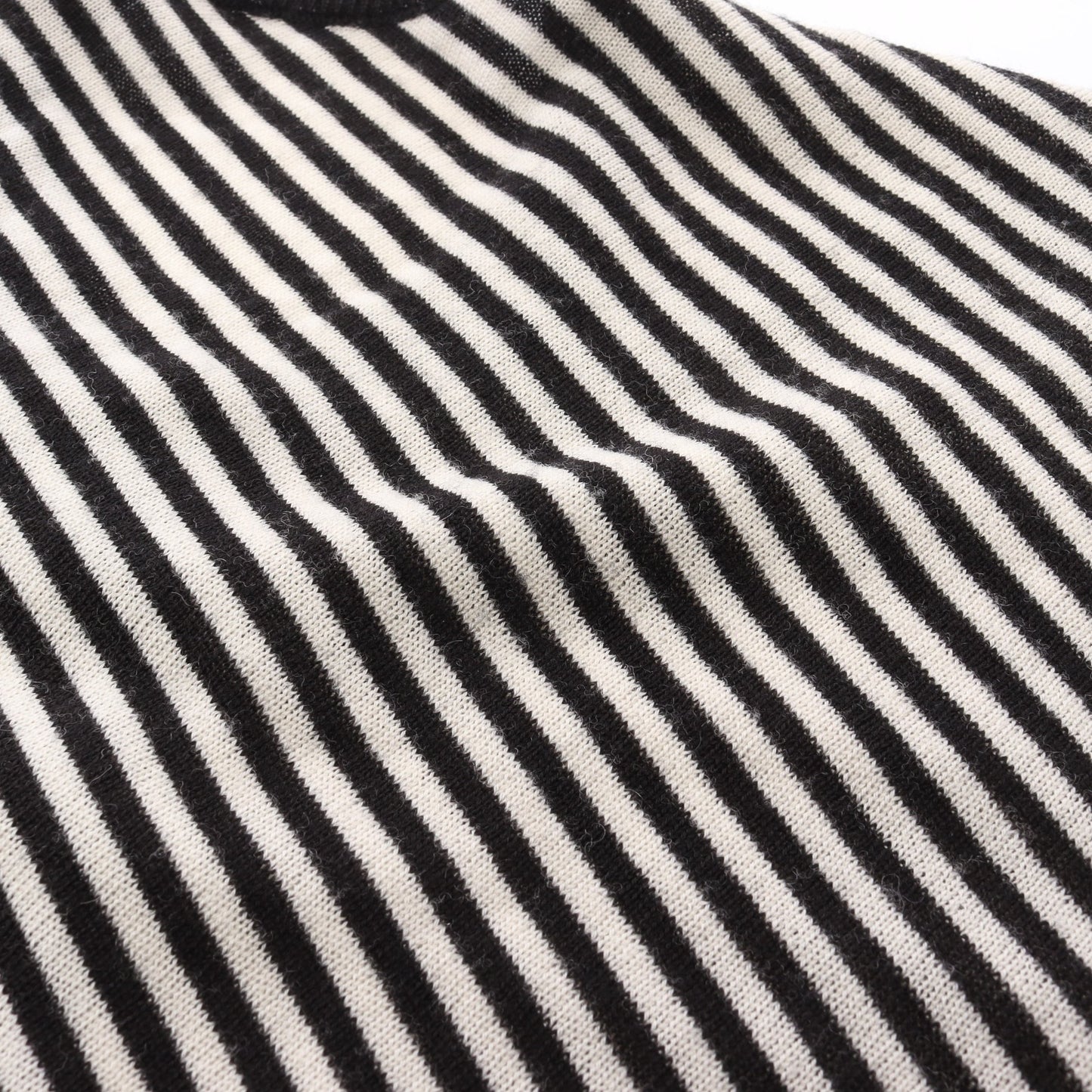 BALENCIAGA KNITS アンサンブル 五分袖 ストライプ ウール ブラック オフホワイト バレンシアガ トップス BALENCIAGA