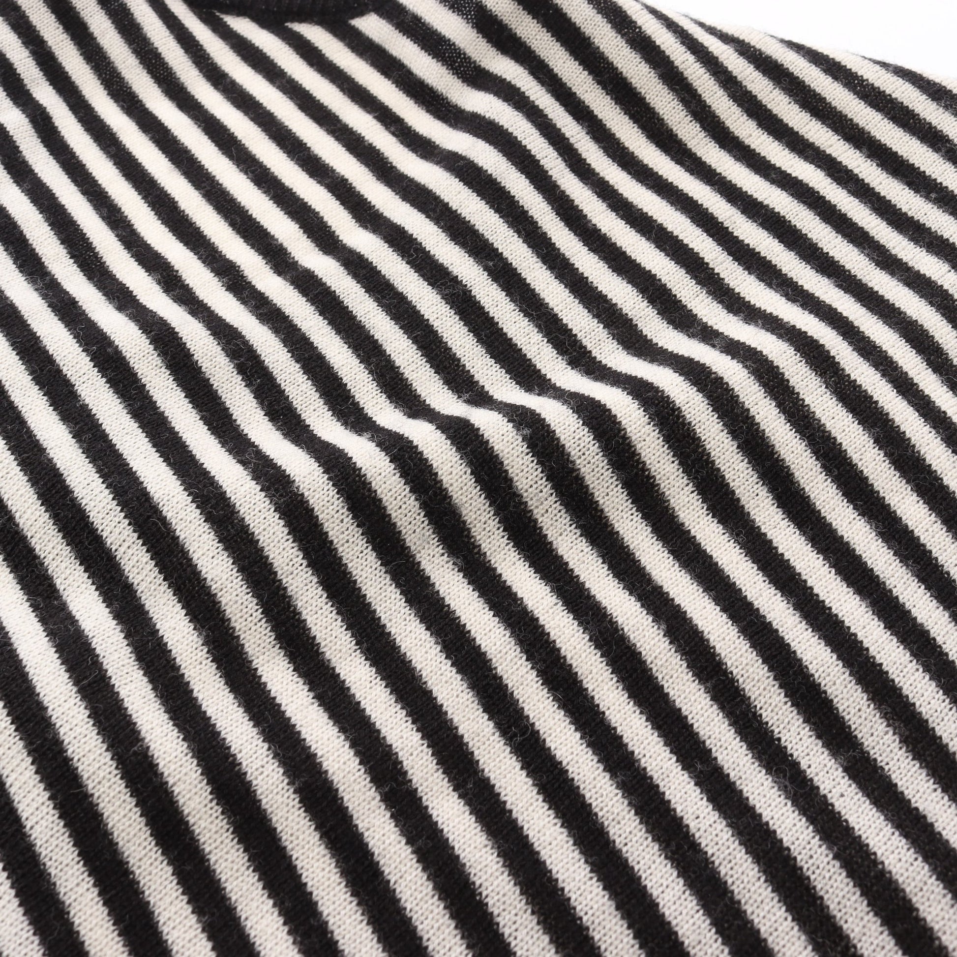 BALENCIAGA KNITS アンサンブル 五分袖 ストライプ ウール ブラック オフホワイト バレンシアガ トップス BALENCIAGA