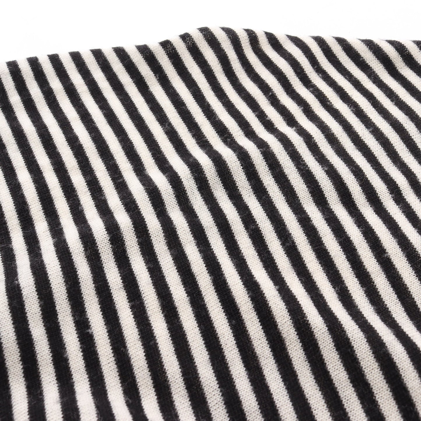 BALENCIAGA KNITS アンサンブル 五分袖 ストライプ ウール ブラック オフホワイト バレンシアガ トップス BALENCIAGA