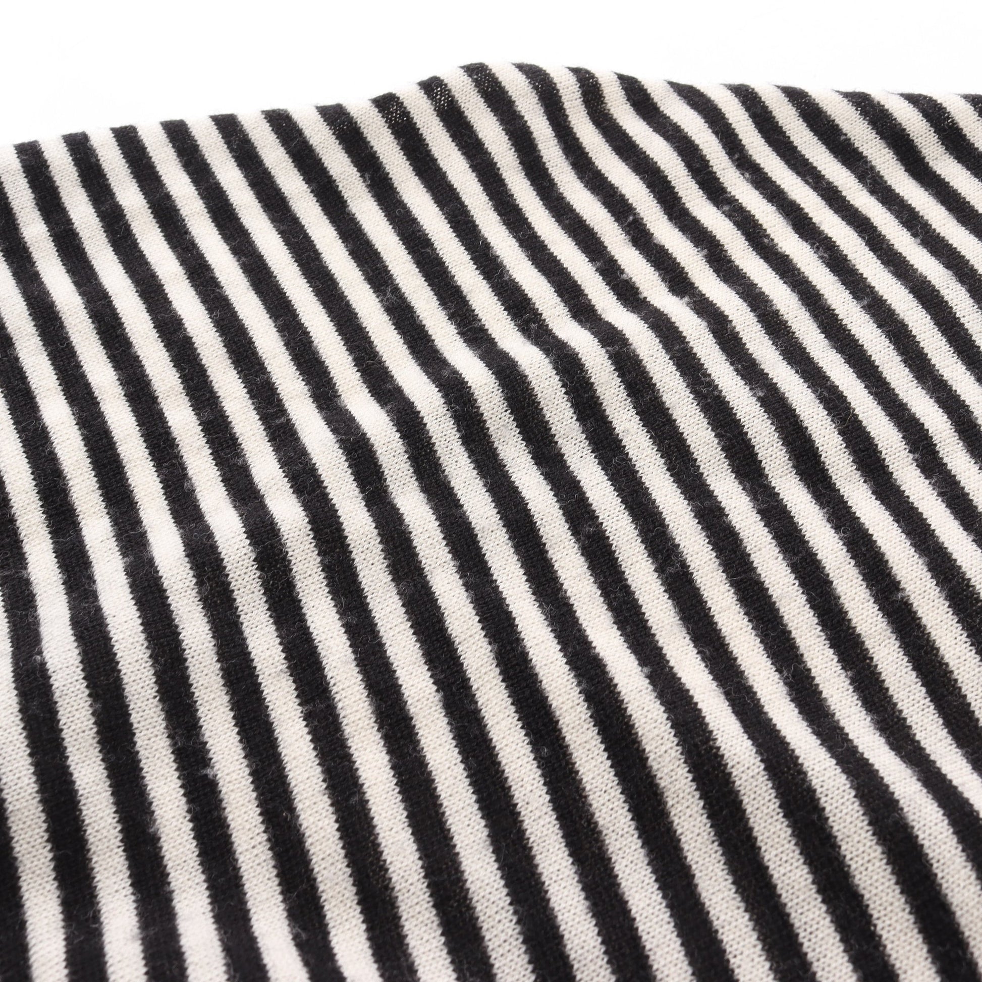 BALENCIAGA KNITS アンサンブル 五分袖 ストライプ ウール ブラック オフホワイト バレンシアガ トップス BALENCIAGA