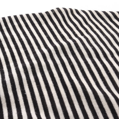 BALENCIAGA KNITS アンサンブル 五分袖 ストライプ ウール ブラック オフホワイト バレンシアガ トップス BALENCIAGA