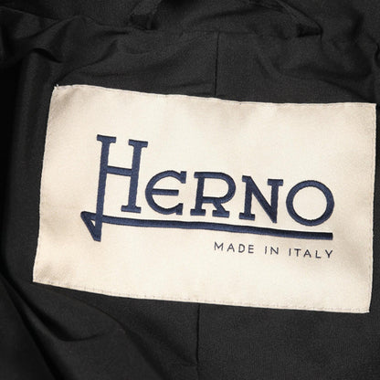 ステンカラーコート ナイロン ブラック ヘルノ アウター HERNO