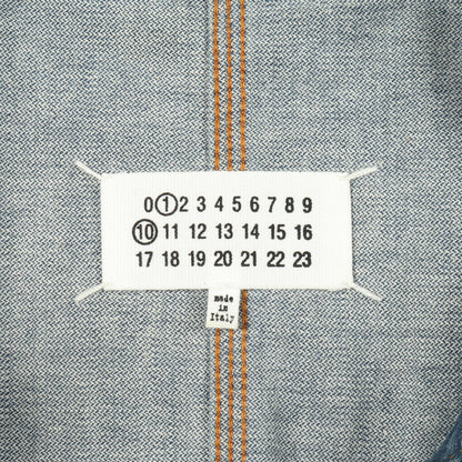 DENIM SPORTS JACKET デニムジャケット コットン ブルー ユーズド加工 メゾンマルジェラ110 アウター Maison Margiela 1 10
