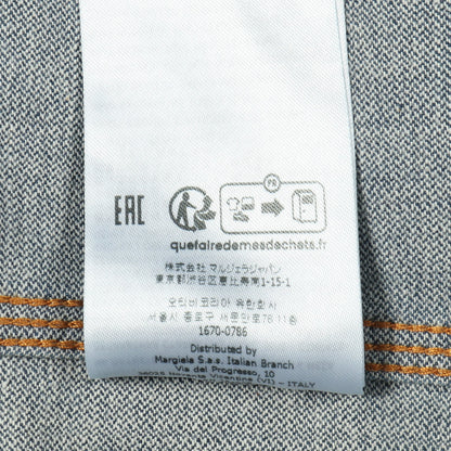 DENIM SPORTS JACKET デニムジャケット コットン ブルー ユーズド加工 メゾンマルジェラ110 アウター Maison Margiela 1 10