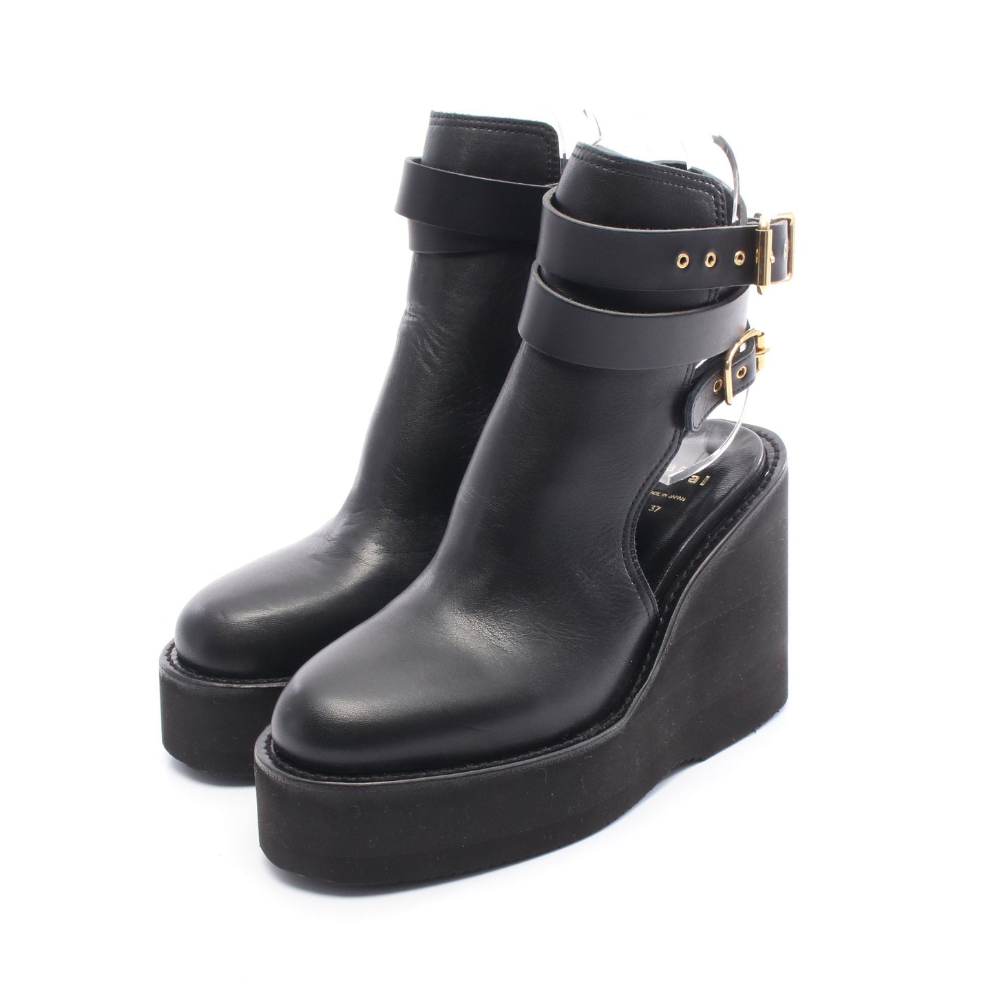 サボサンダル ブーツ レザー ブラック サカイ シューズ sacai