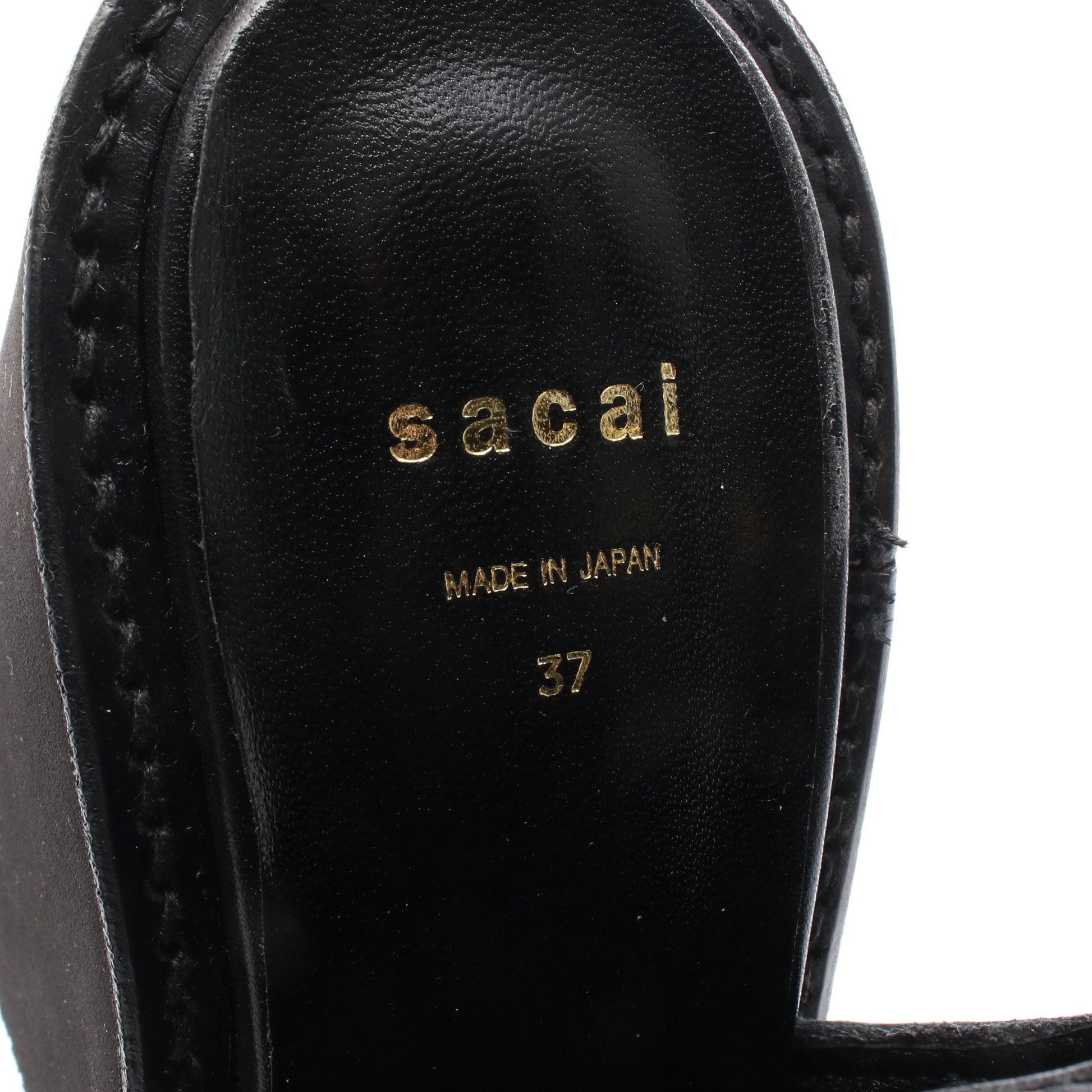 サボサンダル ブーツ レザー ブラック サカイ シューズ sacai